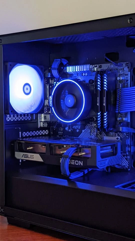 Budget Blue Gaming Pc | Ryzen 5 3600 - Rx 6600xt - 16gb ddr4 - photo 4