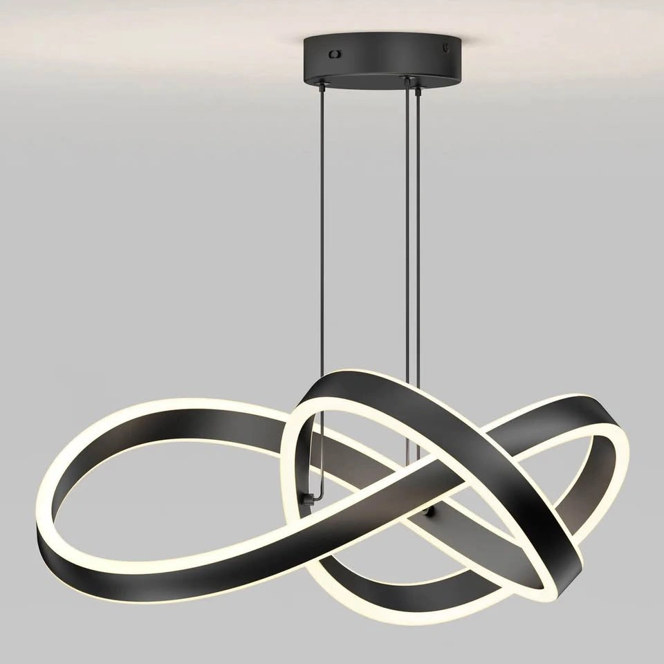 Artika Modern LED Pendant Chandelier – Matte Black | Brand New - photo 2
