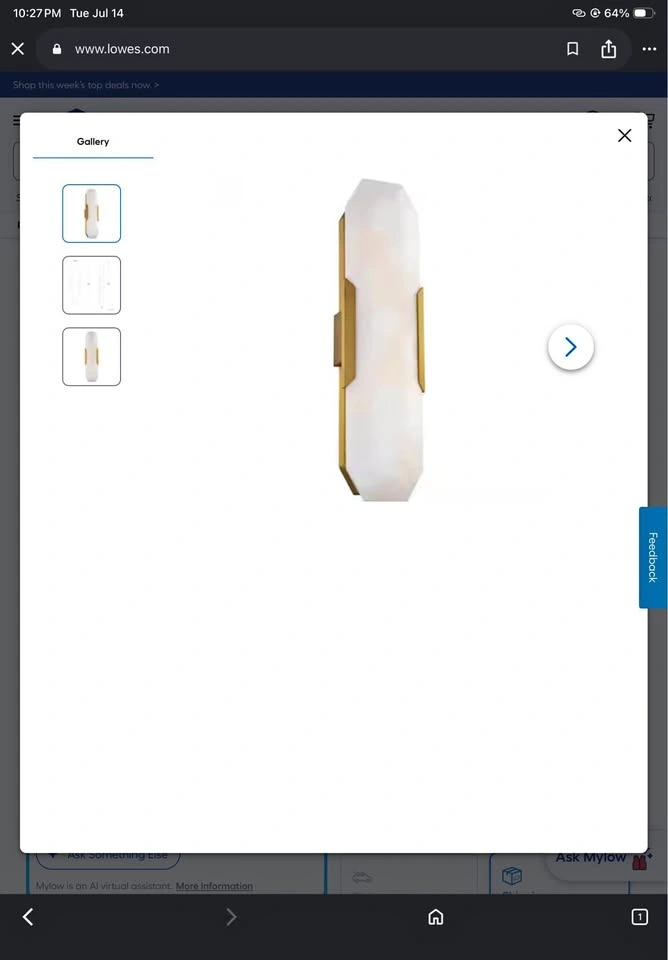 Modern Forms Toulouse LED 4 inch Aged Brass ADA Wall Light