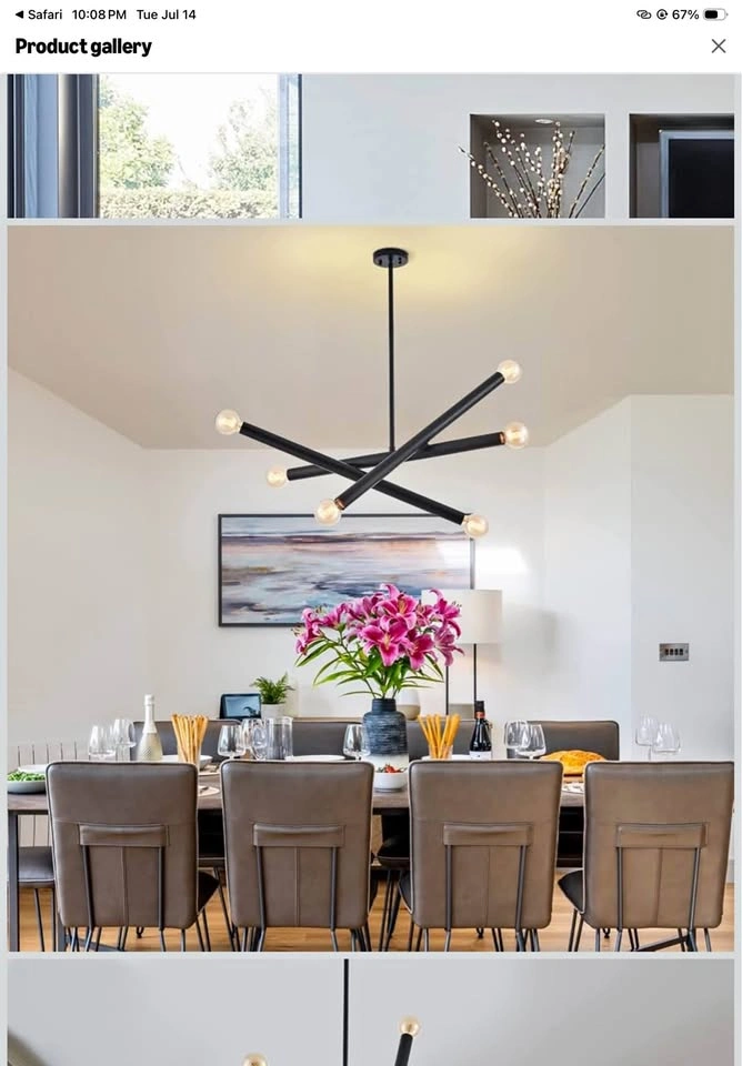 VANZARLA® Sputnik Chandelier - Black