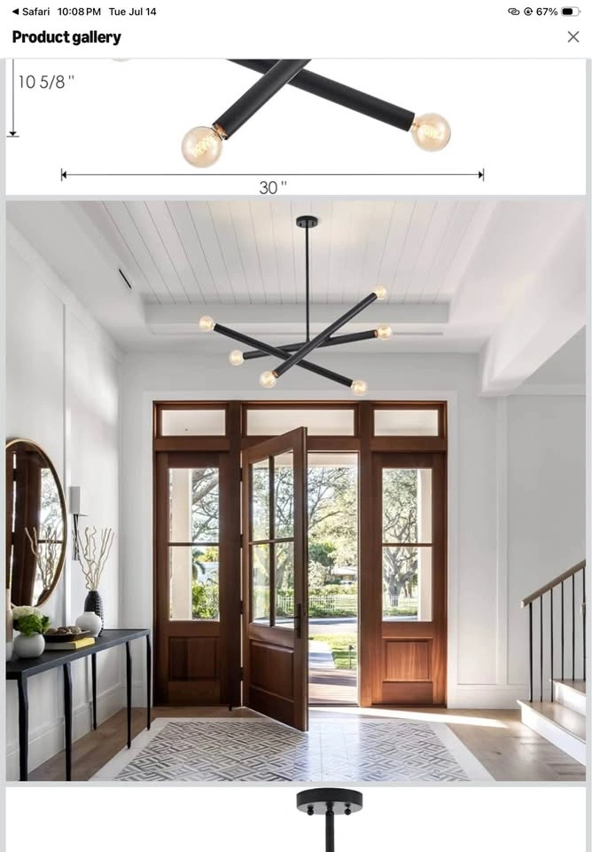 VANZARLA® Sputnik Chandelier - Black - photo 2