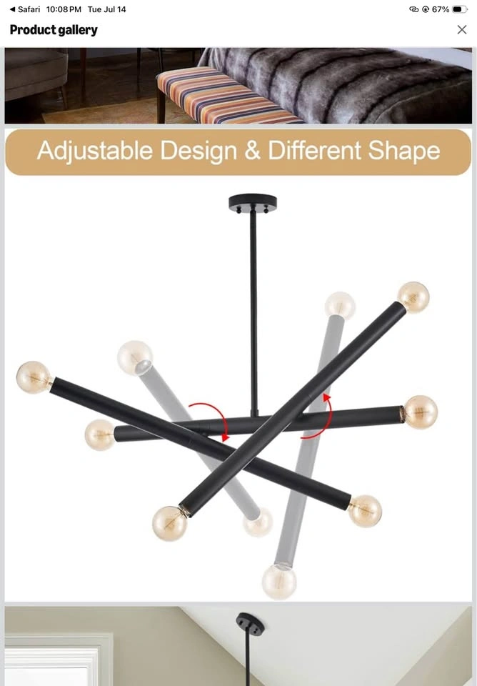 VANZARLA® Sputnik Chandelier - Black - photo 3