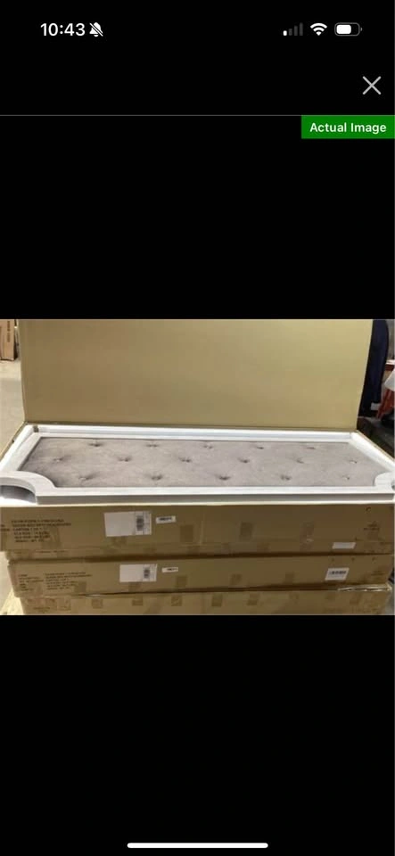 Dusty Grey Oak Wood Queen Bed Frame with Headboard - photo 5
