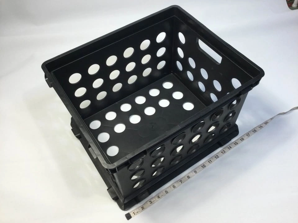 Storage Silver Metal Basket / Plastic Black Crate, $5 each - photo 2