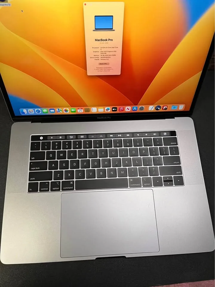 Apple MacBook Pro Touchbar 2.6Ghz 16GB 500GB SSD image indicator(2)