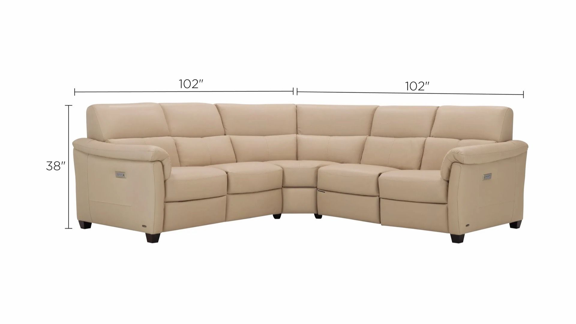Beautiful full leather sectional Natuzzi by Raymore & Flanigan - photo 2