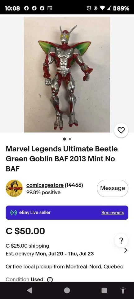 Marvel Legends Ultimate Beetle Action Figure (Loose) - photo 5