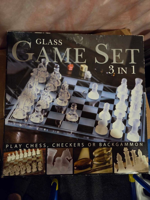 3 in 1 Glass Game Set