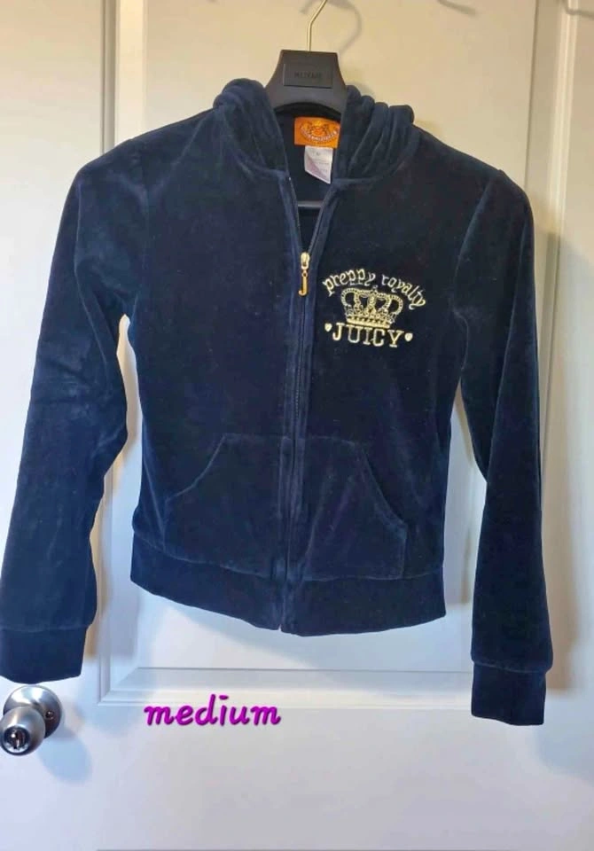 Juicy Couture Plush Velvet Hoodie - Medium