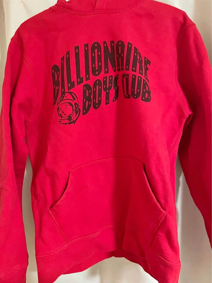 Billionaire Boys Club BBC Hoodie Red Size Medium Back Logo