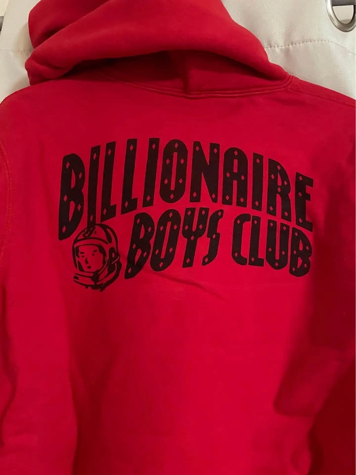 Billionaire Boys Club BBC Hoodie Red Size Medium Back Logo - photo 4