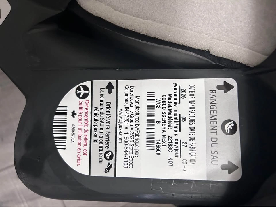 Cosco Kids Scenera NEXT Convertible Car Seat – Blackout - photo 2