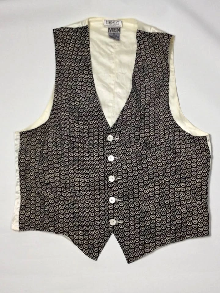 Vintage Bergdorf Goodman Men's Silk Waistcoat Vest