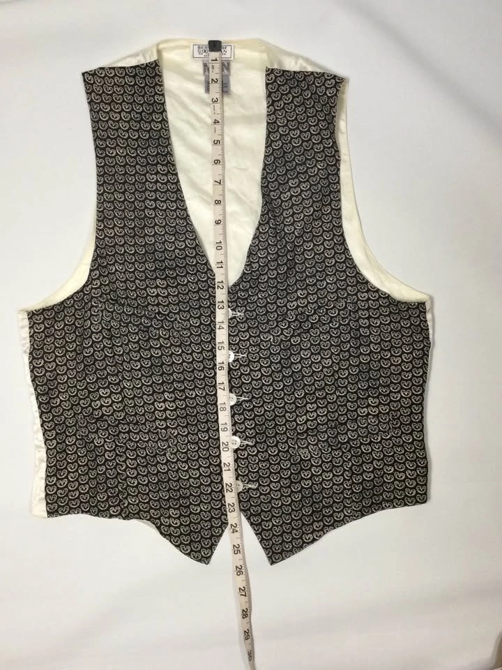 Vintage Bergdorf Goodman Men's Silk Waistcoat Vest - photo 5