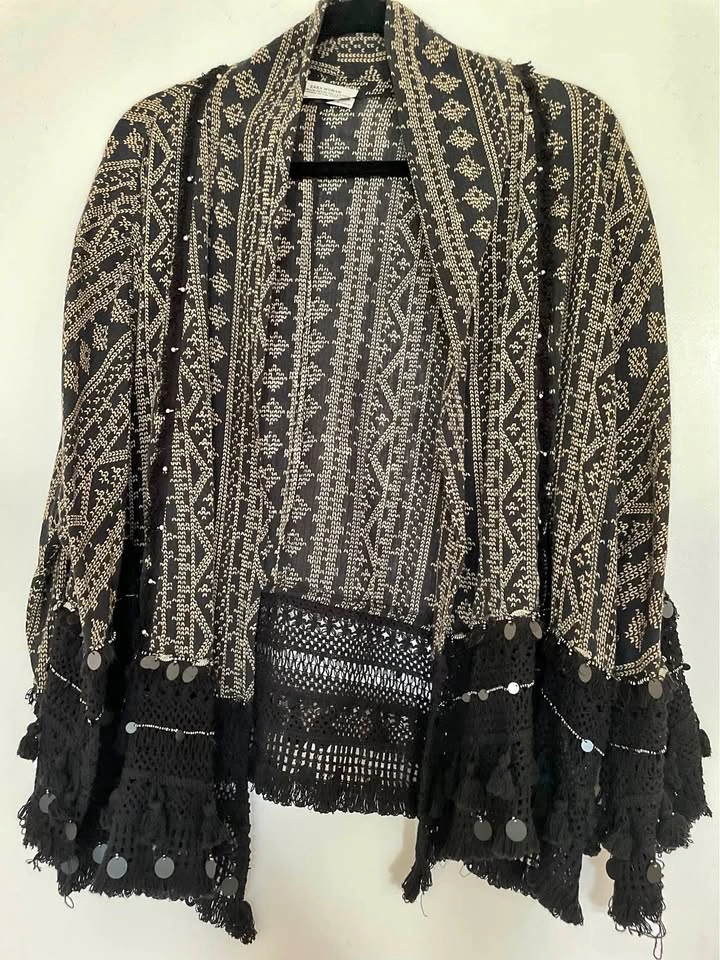 Zara Women's Brown and Black Cover-up