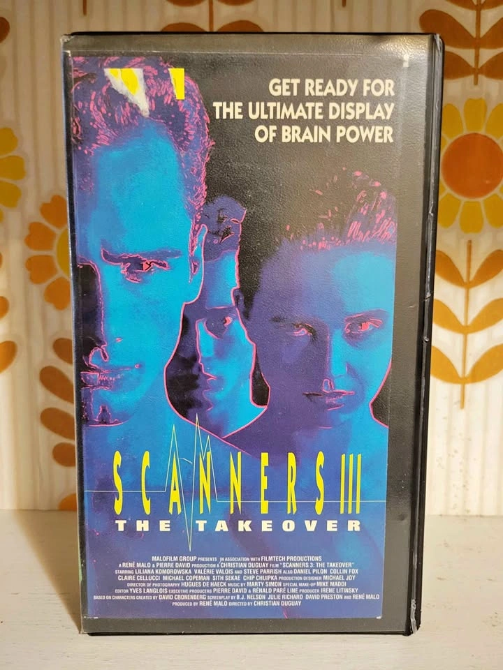 Scanners III: The Takeover (1991) VHS Movie