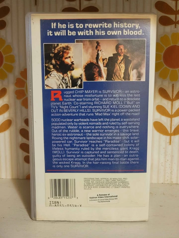 Survivor (1988) Vestron Video Release VHS Movie - photo 2