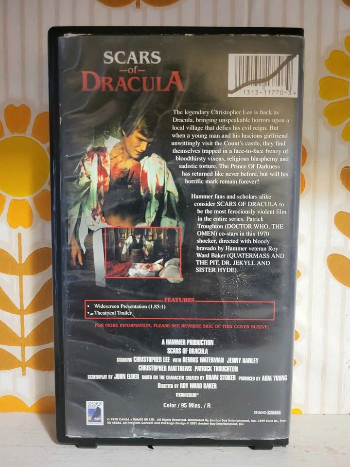 Scars of Dracula (1970) Anchor Bay Release VHS Movie - photo 2