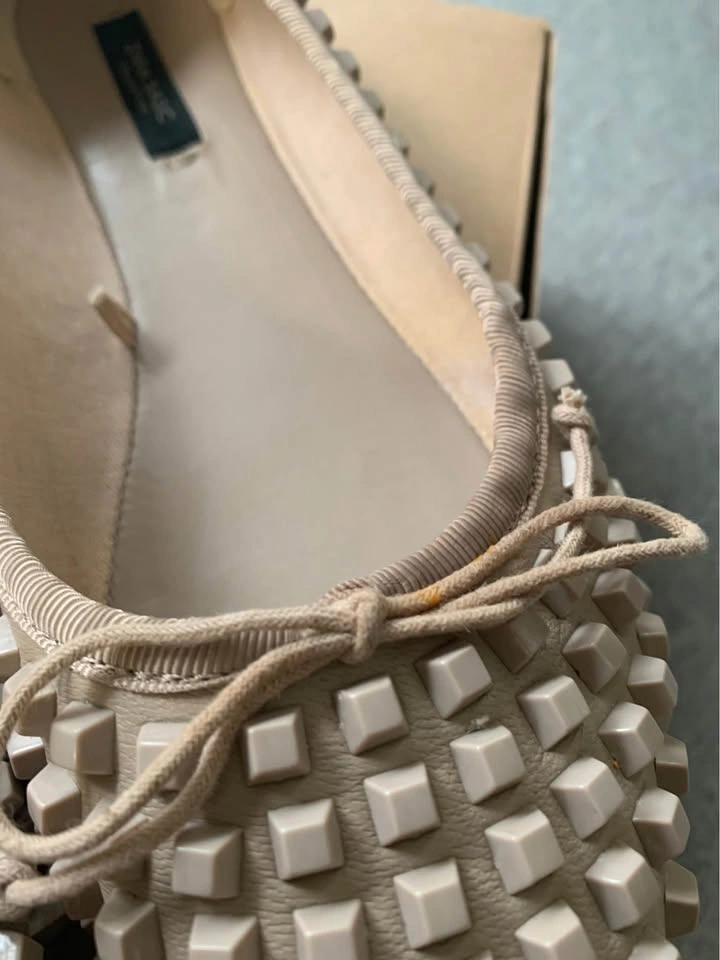 ZARA BALLERINA STYLE STUDDED FLATS - photo 4
