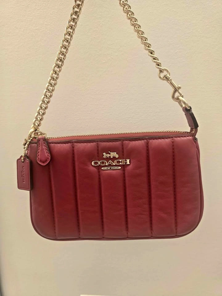 Red Quilted Coach Crossbody