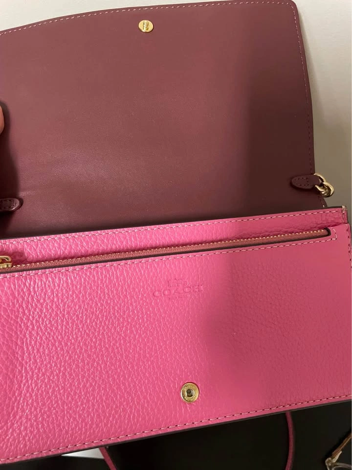Coach Anna Foldover Clutch Crossbody With Trompe L'oeil Print - photo 5