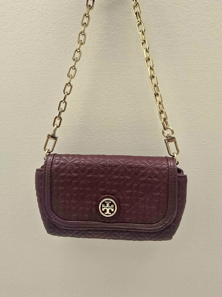 Burgundy Tory Burch Crossbody