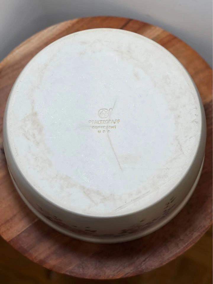 Rare Vintage Pfaltzgraff Tea Rose 10" Baking Crock - photo 4