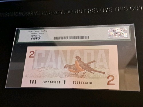 1986 Bank Of Canada $2 Radar Note Legacy 66 PPQ - photo 4
