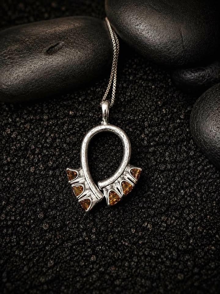 Rocker Citrine Pendant