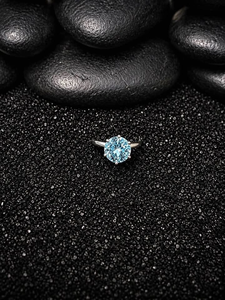 Swiss Blue Topaz Ring