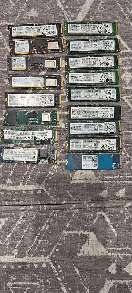 512GB NVMe available in various brands and models