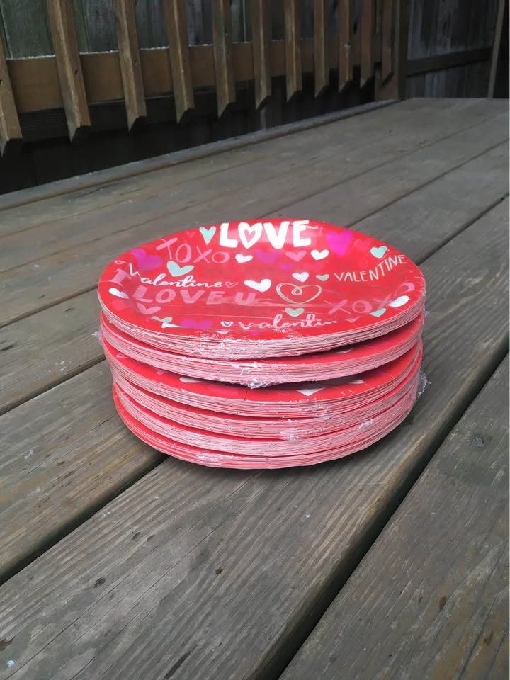 Love You 9” Party Plates 18 Ct. - Brand New - photo 4