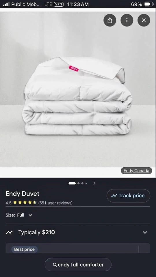 Endy duvet (full/double)