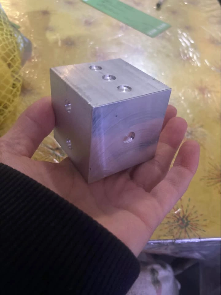 Hand machined solid aluminum dice - photo 5