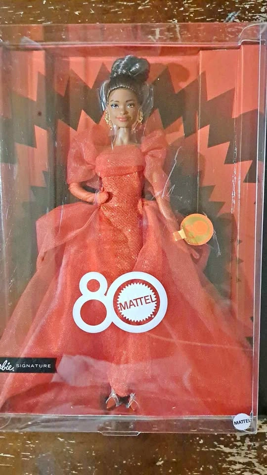2025 Mattel Barbie 80th Anniversary African American Doll