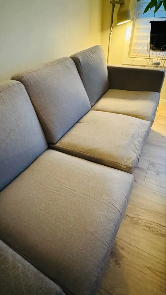 Grey Three-Seater Sofa - photo 3