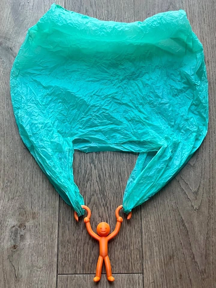 Orange Parachute Toy