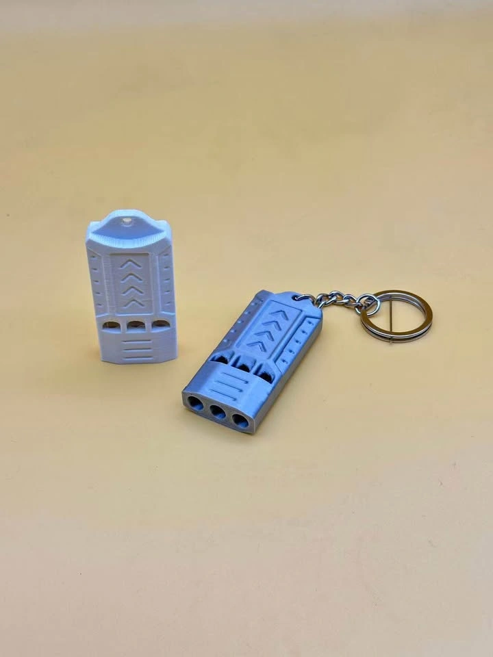 125dB Three-Hole Ultra-Loud Survival Whistle with Keychain - photo 3