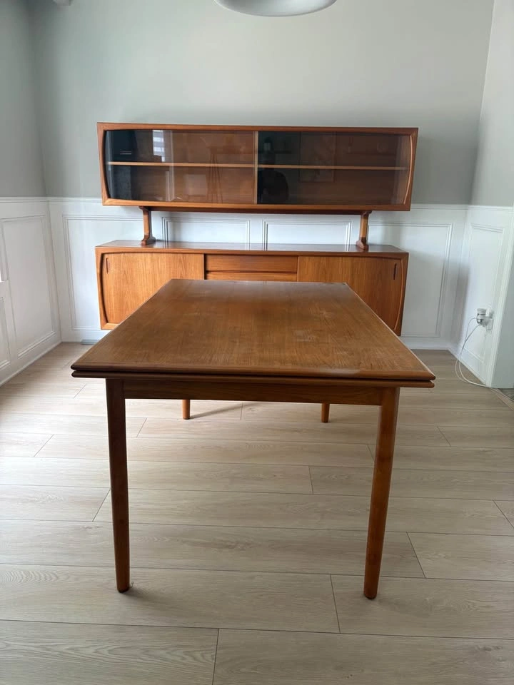 Vintage Danish Modern Teak Dining Set, Hutch and Sideboard - photo 2