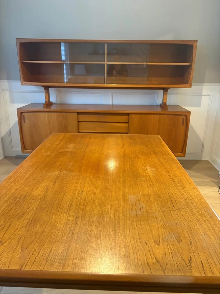 Vintage Danish Modern Teak Dining Set, Hutch and Sideboard - photo 4