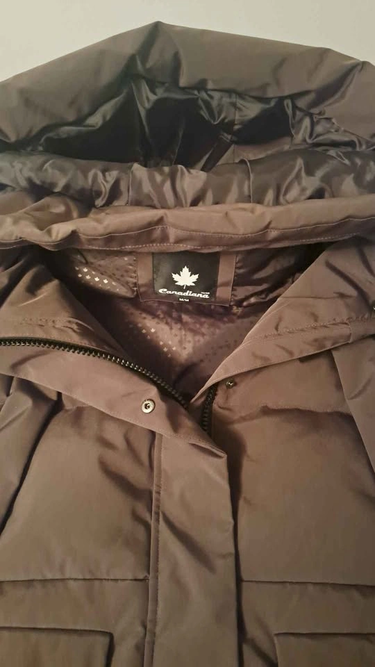 Canadiiana brand, women's feather duvet full length coat, size M - photo 2