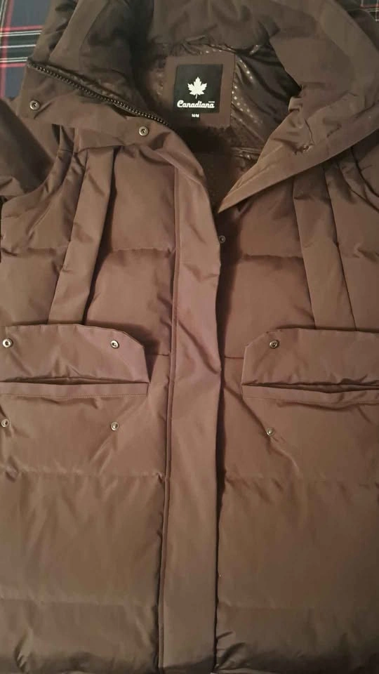 Canadiiana brand, women's feather duvet full length coat, size M - photo 4