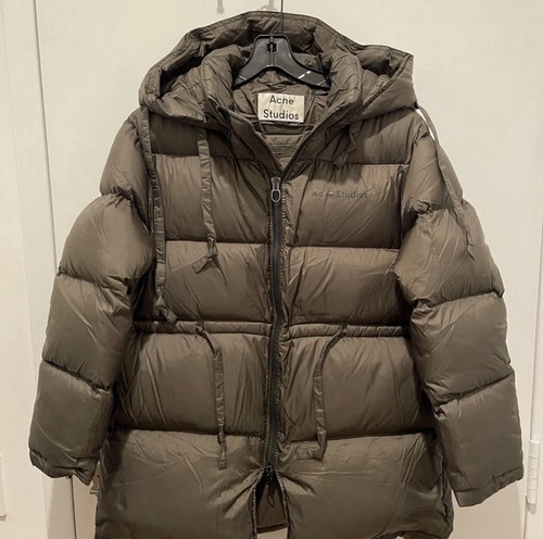 Acne Studios hooded puffer down jacket green Size 32