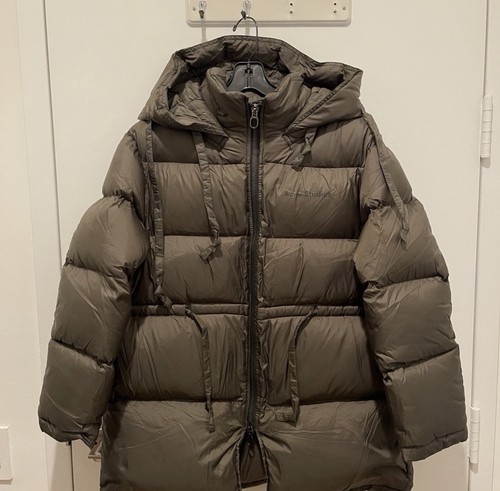 Acne Studios hooded puffer down jacket green Size 32 - photo 3