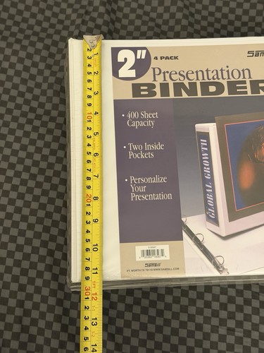 4-pack of Samsill 2-inch presentation binders, 400-sheet capacit - photo 2