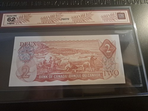 1974 Bank Of Canada $2, 3 Digit, Radar Note, BCS CHUNC 62 - photo 2
