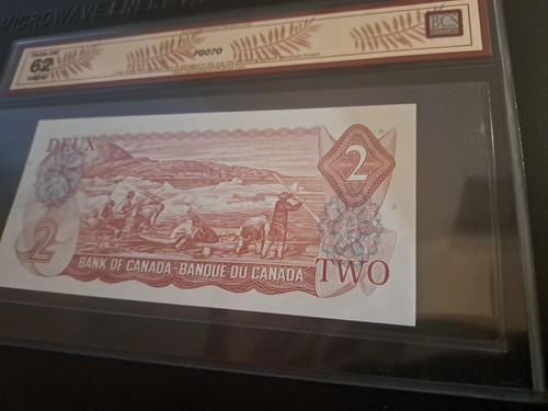 1974 Bank Of Canada $2, 3 Digit, Radar Note, BCS CHUNC 62 - photo 3