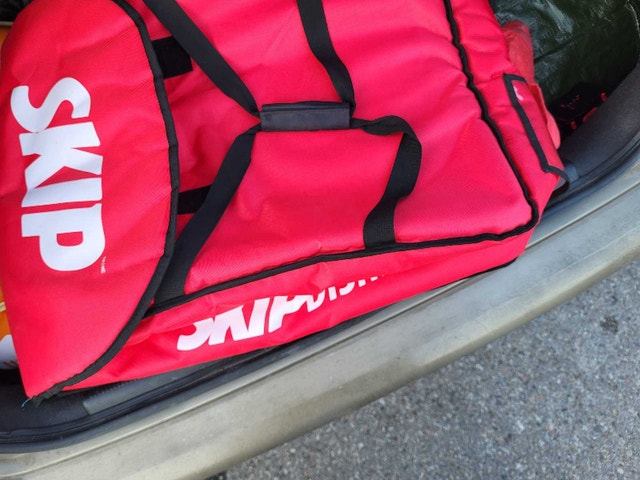 Skip the dishes pizza bag