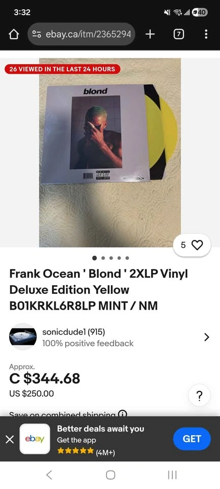 Frank Ocean Blond Album (UN OPEND) - photo 2