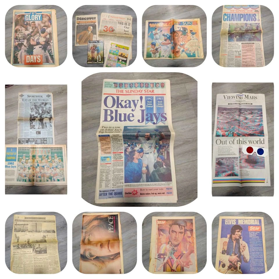 Vintage 1940s - 2000s Original Newspapers x41 - photo 3